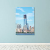 New York, New York. Manhattan City Skyline Leinwanddruck (Insitu (Holzboden))