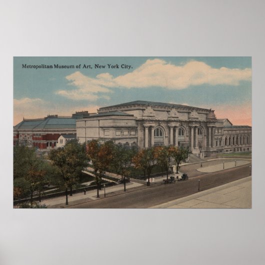 New York, New York - Metropolitan Museum of Art Poster (Vorne)