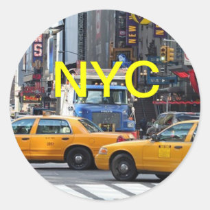 New York, New York Runder Aufkleber