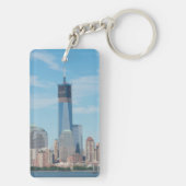 New York, New York. Skyline von Manhattan Schlüsselanhänger (Rückseite)