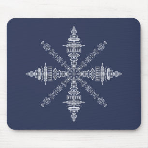 New York, New York verborgen Worte und Bilder Mousepad