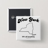 NEW YORK - "NEW- YORKStaats-MOTTO" T - Shirts und Button (Vorne & Hinten)