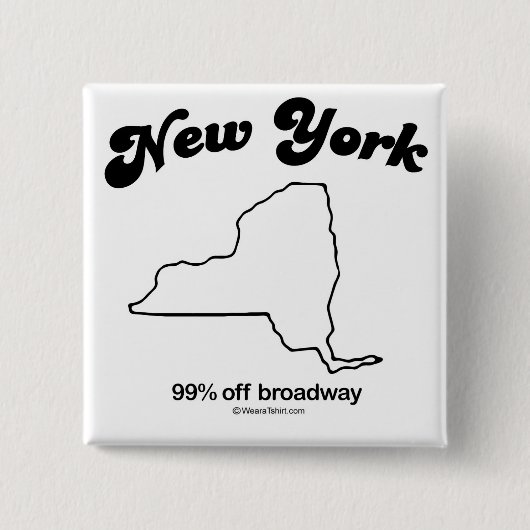 NEW YORK - "NEW- YORKStaats-MOTTO" T - Shirts und Button (Vorderseite)