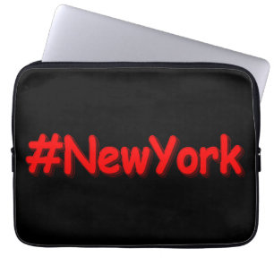 "#New York " Niedliches Design. Jetzt kaufen Laptopschutzhülle
