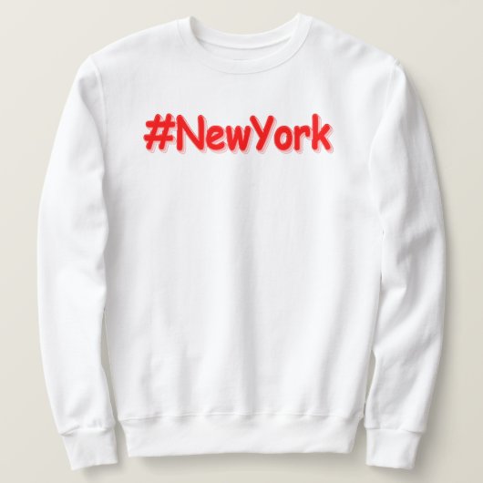 "#New York " Niedliches Design. Jetzt kaufen Sweatshirt (Design vorne)