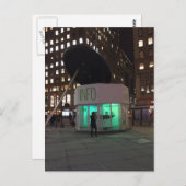 New York Night NYC Garden District Light Postcard Postkarte (Vorne/Hinten)