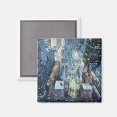 New York Nightlights Magnet (Vorderseite/Rückseite)