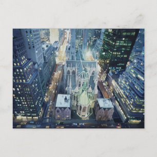 New York Nightlights Postkarte