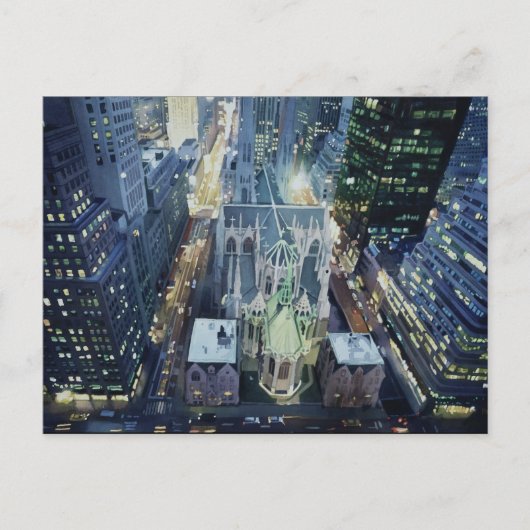 New York Nightlights Postkarte (Vorderseite)