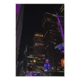 New York Nights – Beleuchtete Skyline-Fotografie Fotodruck