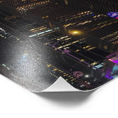 New York Nights – Illuminated Skyline Photography  Fotodruck (Ecke)