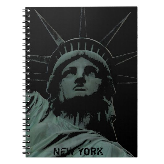 New York Notebook Statue of Liberty Journals Gesch Notizblock (Vorderseite)