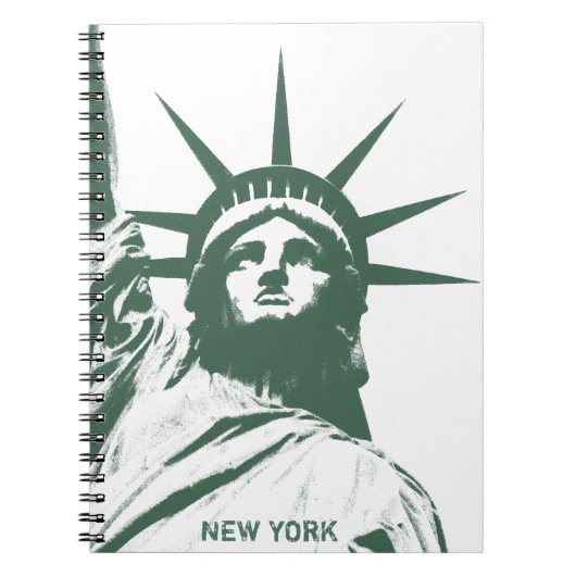 New York Notebook Statue of Liberty Journals Gesch Notizblock (Vorderseite)