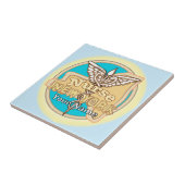 New York Nurse Caduceus Tile Fliese (Seite)