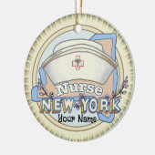 New York Nurse Keramik Ornament (Links)