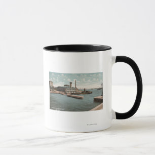 New York, NY - Aquarium und Fireboat "neu Tasse