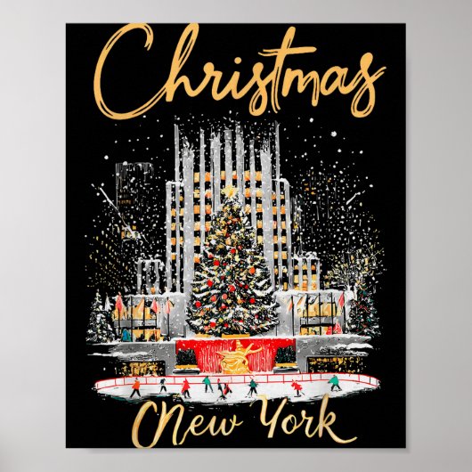 New York Ny Christmas Girl Trip Matching  Poster (Vorne)