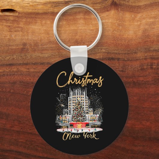 New York Ny Christmas Girl Trip Matching Schlüsselanhänger (Vorderseite)