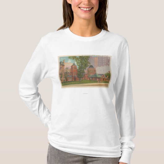 New York, NY - die kleine Kirche T-Shirt (Vorderseite)