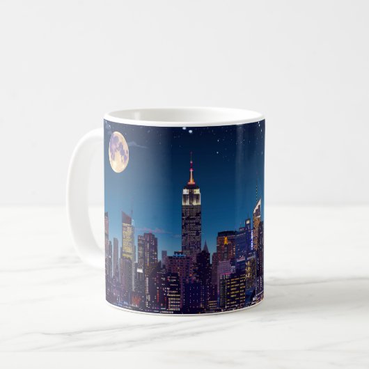 New York, NY - eine Hölle einer Stadt Kaffeetasse (Vorderseite Links)