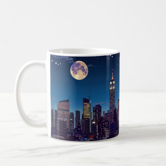 New York, NY - eine Hölle einer Stadt Kaffeetasse (Links)