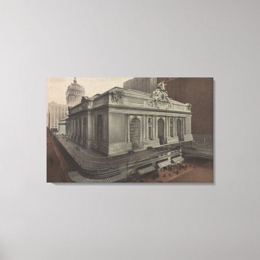 New York, NY - Grand Central Station View Leinwanddruck (Vorderseite)