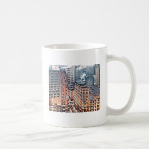 New York NY - Gruppe von Wolkenkratzern um 1900 Kaffeetasse
