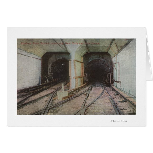 New York, NY - Hudson River Tunnel, Subway System (Vorderseite (Horizontal))