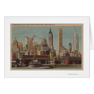 New York, NY - im Stadtzentrum gelegene Skyline