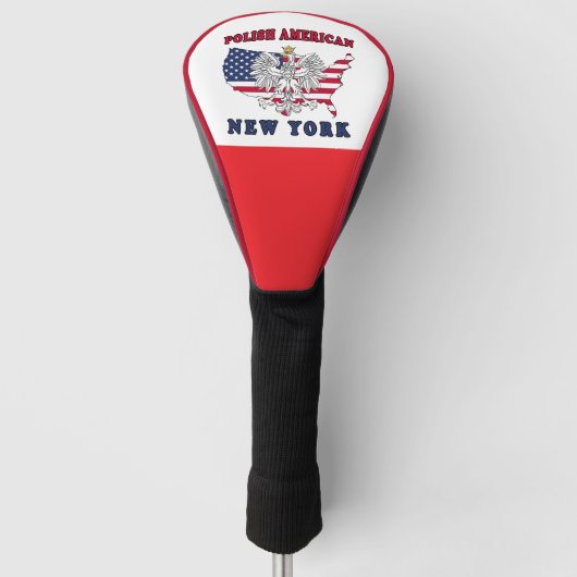 New York NY Polish Golf Headcover (Vorderseite)