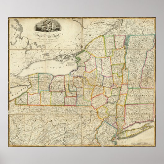 New York, NY Poster (Vorne)