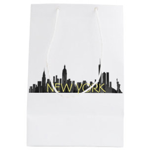 NEW YORK, NY SKYLINE-MALERPINSEL - MITTLERE GESCHENKTÜTE