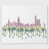 NEW YORK, NY SKYLINE PCG - GESCHENKPAPIER (Flach)