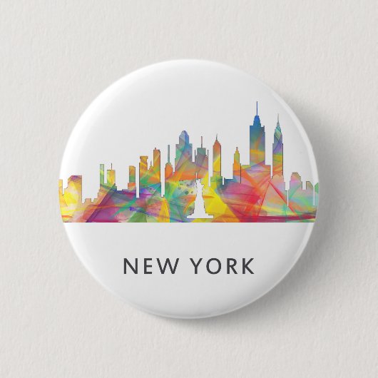 NEW YORK, NY SKYLINE WB1 - BUTTON (Vorderseite)