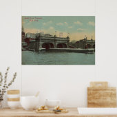 New York, NY - South Ferry Terminal Gebäude Poster (Küche)