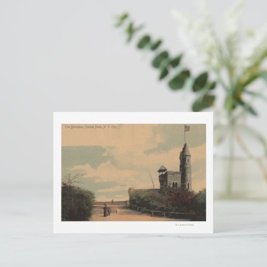 New York, NY - The Belvedere in Central Park Postkarte (Stehend Vorderseite)