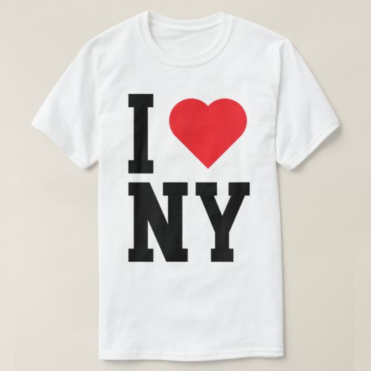 New York NY Throwback Design Classic Heart T-Shirt (Design vorne)