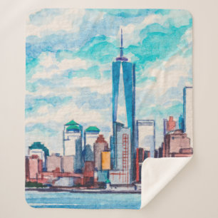 New York, NY, USA. Aussicht auf die Wolkenkratzer Sherpadecke