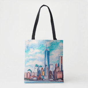 New York, NY, USA. Aussicht auf die Wolkenkratzer Tasche