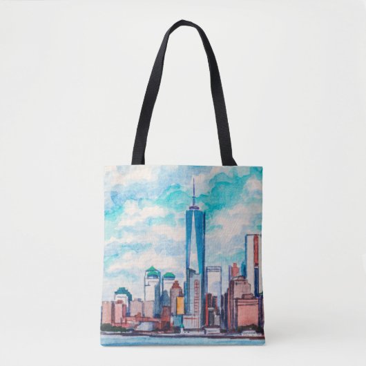 New York, NY, USA. Aussicht auf die Wolkenkratzer Tasche (Vorderseite)