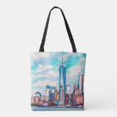 New York, NY, USA. Aussicht auf die Wolkenkratzer Tasche (Rückseite)
