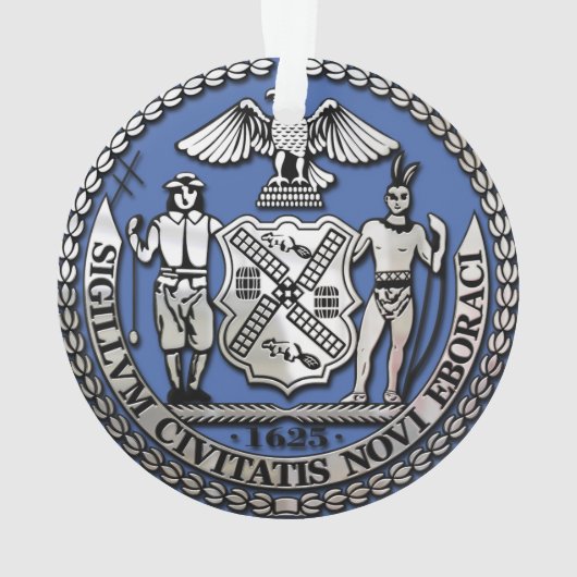 New York (NY) USA - Das Freiheitsstatue Ornament (Rückseite)