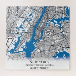 New York NY USA United Staaten Travel City Map Puzzle