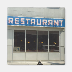New York, NY Vintage Restaurant Magnet
