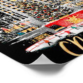 New York Ny Weihnachts Mädchen Reise passend Poster (Ecke)