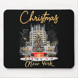New York Ny Weihnachts-Mädels-Trip-Matching  Mousepad