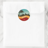 New York NYC City Skyline Retro Vintag Sticker (Tasche)