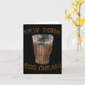 New York Nyc Clic Egg Cream Soda Fountain _1 Karte (Gelbe Blume)