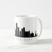 NEW YORK NYC Manhatten USA City Skyline Silhouette Kaffeetasse (VorderseiteRechts)