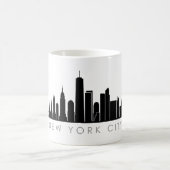 NEW YORK NYC Manhatten USA City Skyline Silhouette Kaffeetasse (Mittel)